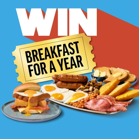 A Banner promoting the Breakfast activation from Hungry Horse.
