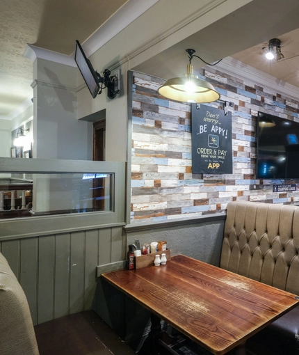 interior restaurant and seating area