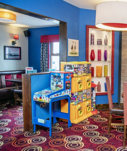 interior seating area of the pub