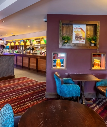 interior restaurant and seating area