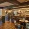 The bar and interior restaurant seating area at The Fox & Hounds in Wimborne.
