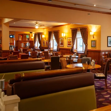 interior restaurant and seating area