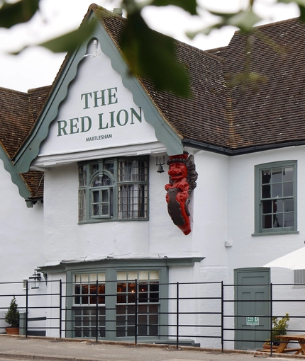 The exterior of The Red Lion.