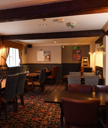 interior restaurant and seating area