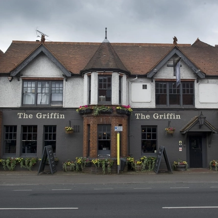 The exterior of The Griffin.