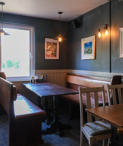 interior restaurant and seating area