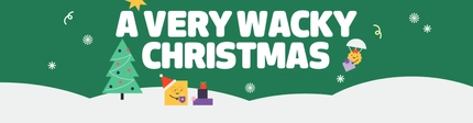 A Wacky Warehouse Christmas graphic.