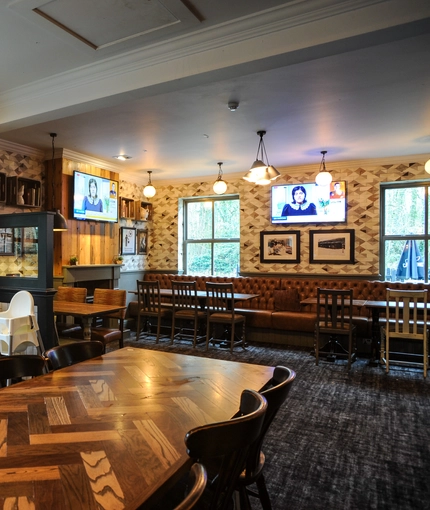interior restaurant with seating area