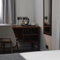 Interior desk in a hotel bedroom