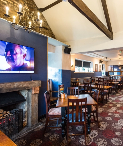 interior restaurant and seating area