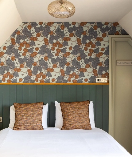 A double bedroom at The Red Lion, Adderbury.