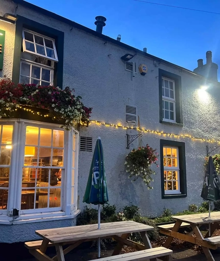 venue exterior with beer garden