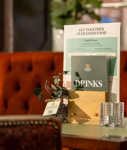 The interior restaurant and seating area at the Fitzrovia.