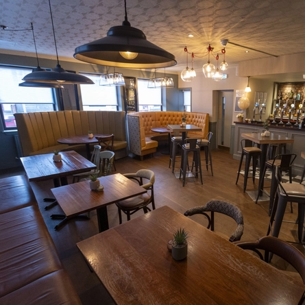 interior dining area of a pub