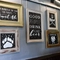 Framed blackboard signage