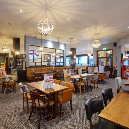 interior seating area of the pub