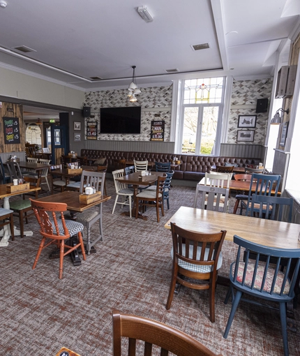interior restaurant and seating area