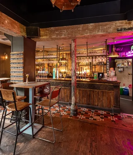 Interior bar and restaurant