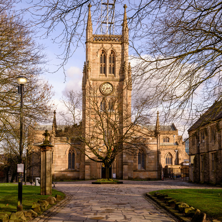 An image of Blackburn Cathedral advertising local attractions near to Chef & Brewer venues.