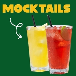 A graphic promoting mocktails at Hungry Horse.