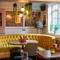 Interior dining area of a pub.