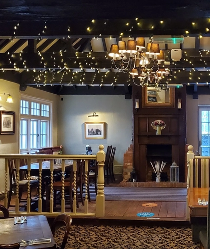 interior dining area of a pub