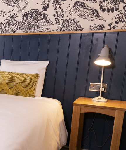 A twin room at the Pen & Parchment.