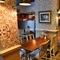 interior of the restaurant and seating area