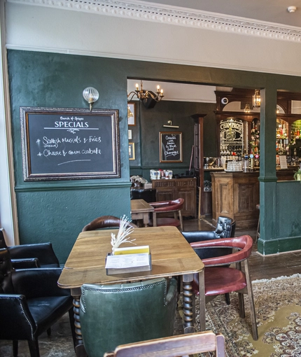 interior restaurant and seating area