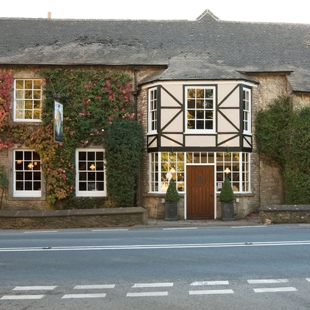exterior facade of a pub