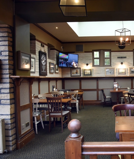 interior restaurant and seating area