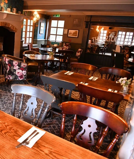 interior restaurant and seating area