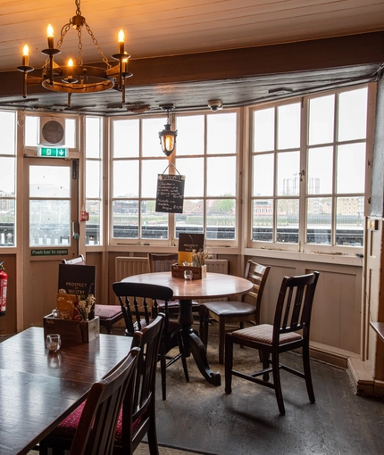 interior restaurant and seating area