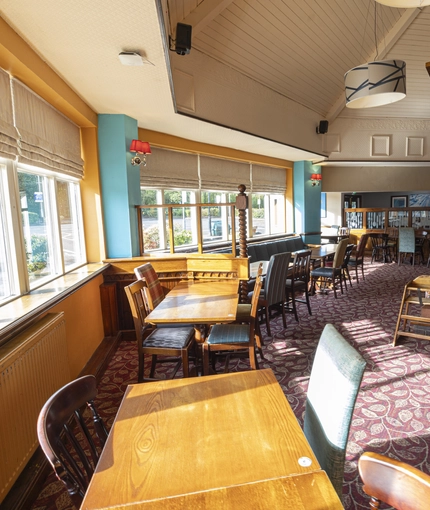 interior restaurant and seating area