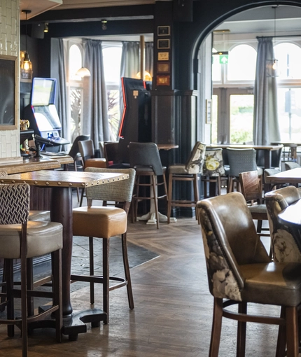 interior restaurant and seating area