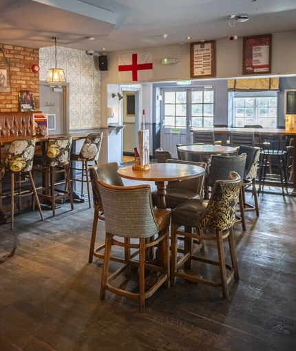 Restaurant area in a pub