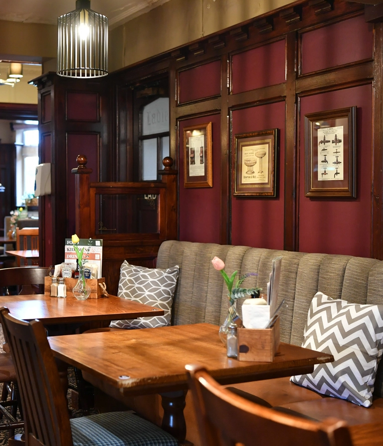 interior dining area of a pub