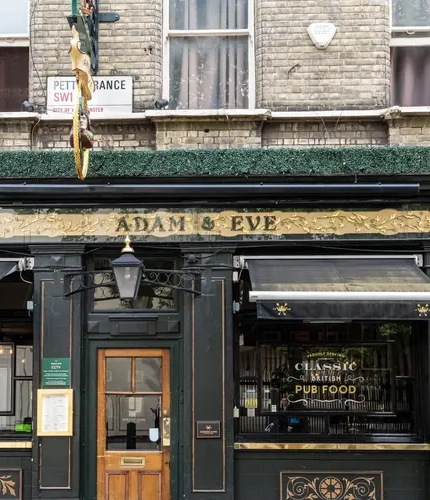 External view of a pub entrance