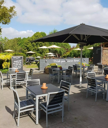 exterior beer garden