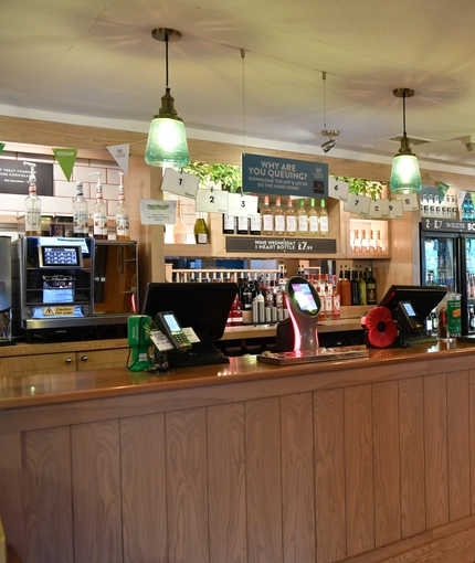 interior bar area of the pub