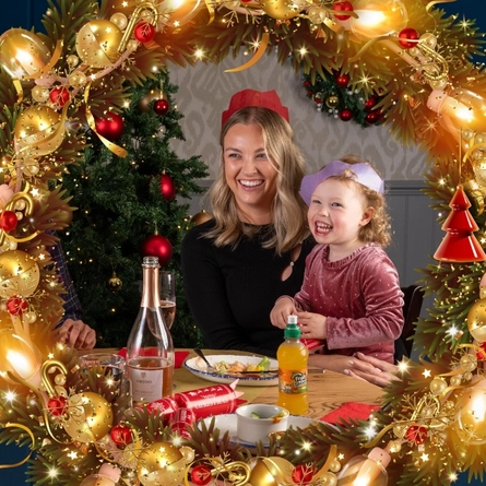 A graphic banner promoting Christmas at Hungry Horse.