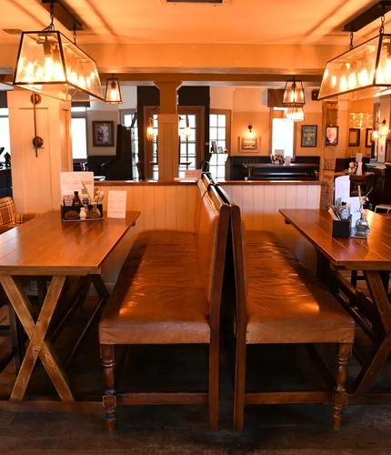 interior seating area of the pub