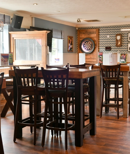 interior restaurant and seating area