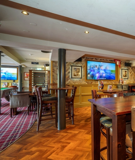 Restaurant area in a pub