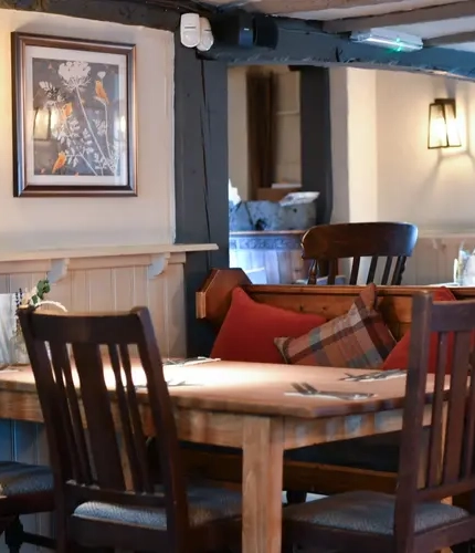 The interior of The Crown Inn