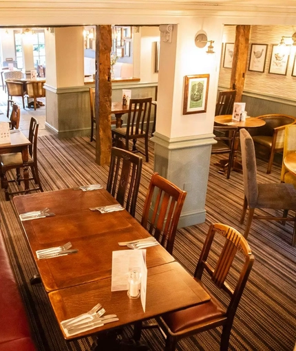 interior dining area of a pub