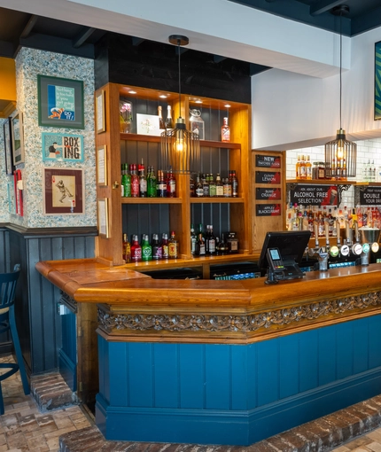 Interior Bar image at the Mill House in Cheshire.
