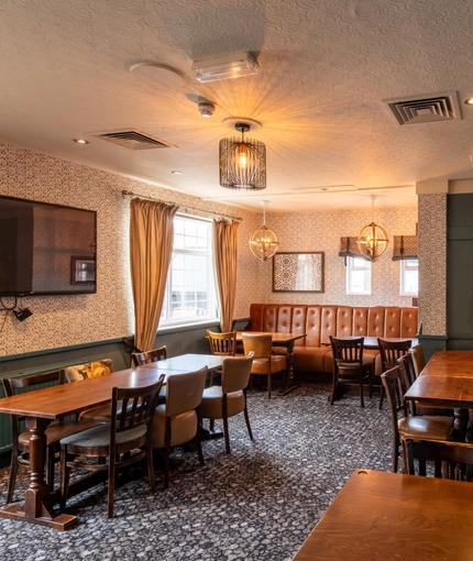 interior restaurant and seating area