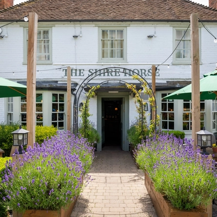 The facade of the venue Shire Horse