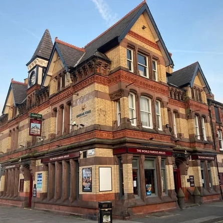 External view of a pub entrance